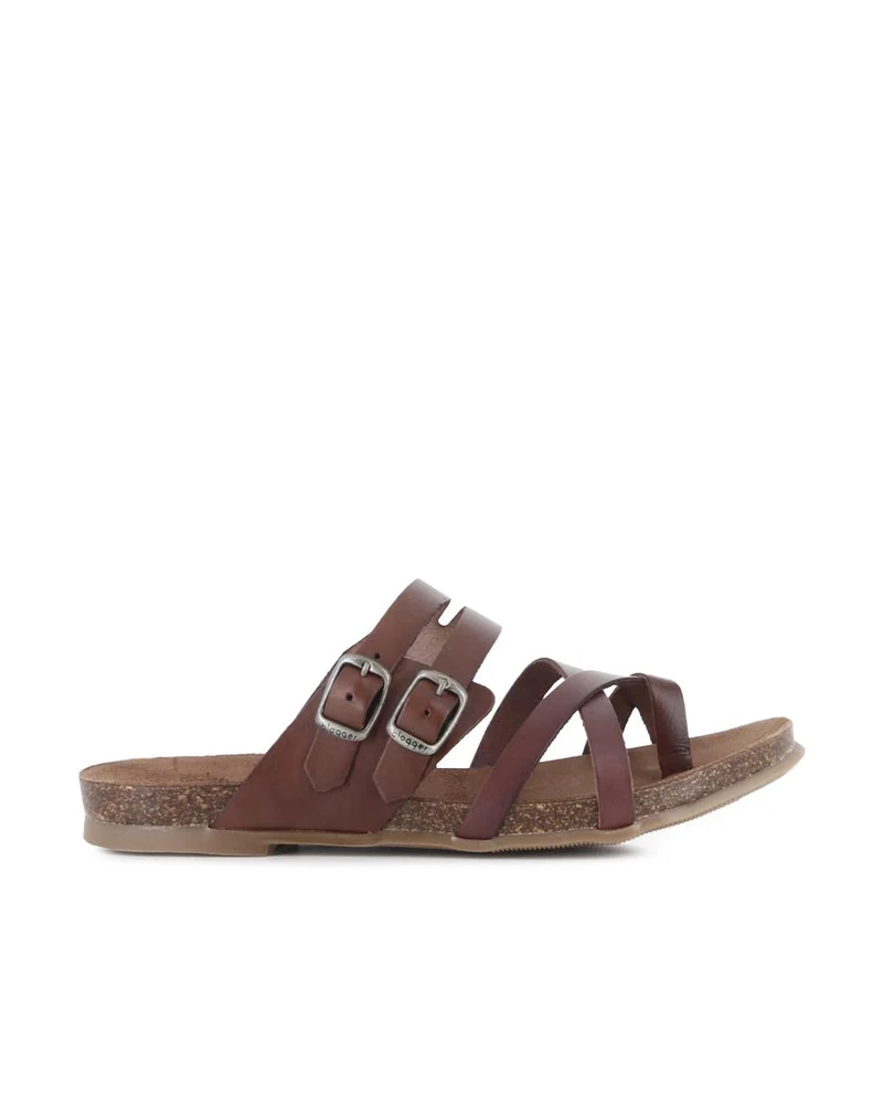 Sandalias de Piel Blogger Vero 02 Color Cuero para Mujer