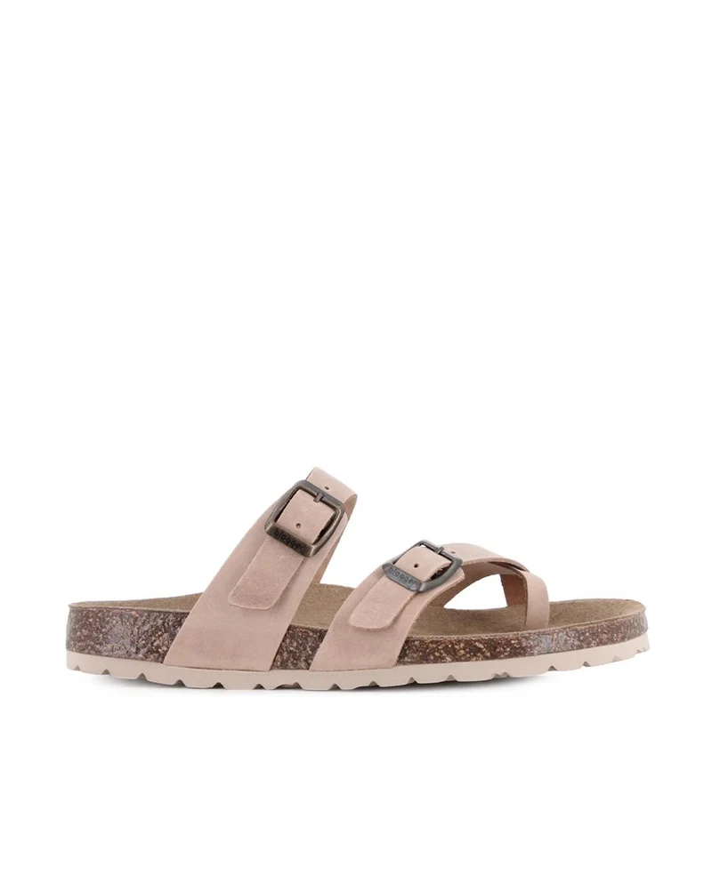 Sandalias de Piel Blogger Ginebra 03 Color Beige para Mujer