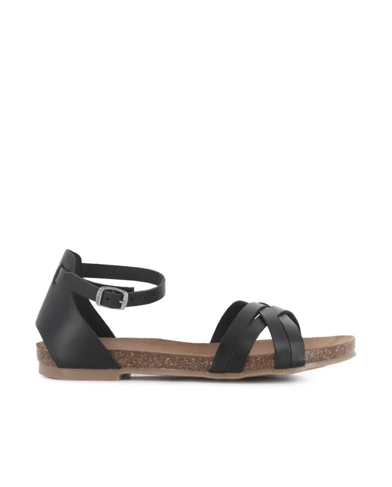 Sandalias de Piel Blogger Rosy 02 Color Negro para Mujer