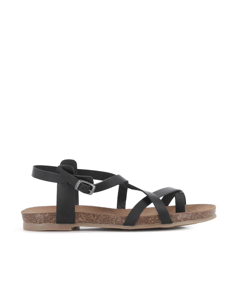 Sandalias de Piel Blogger Mia 02 Color Negro para Mujer