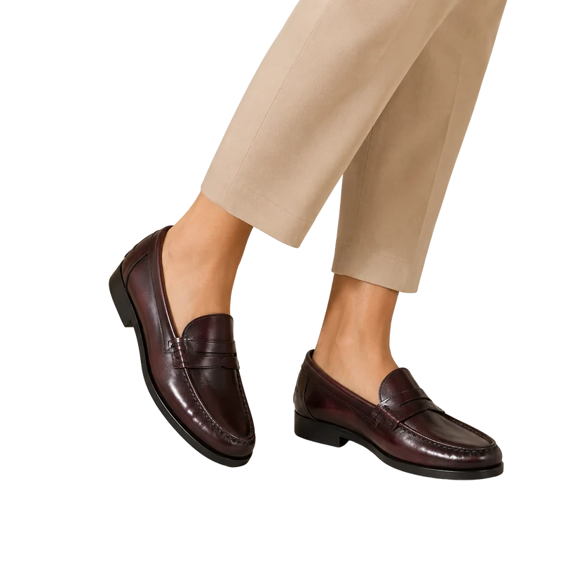 HOMBRE MOCASIN GENGIS MORRIS BURDEOS