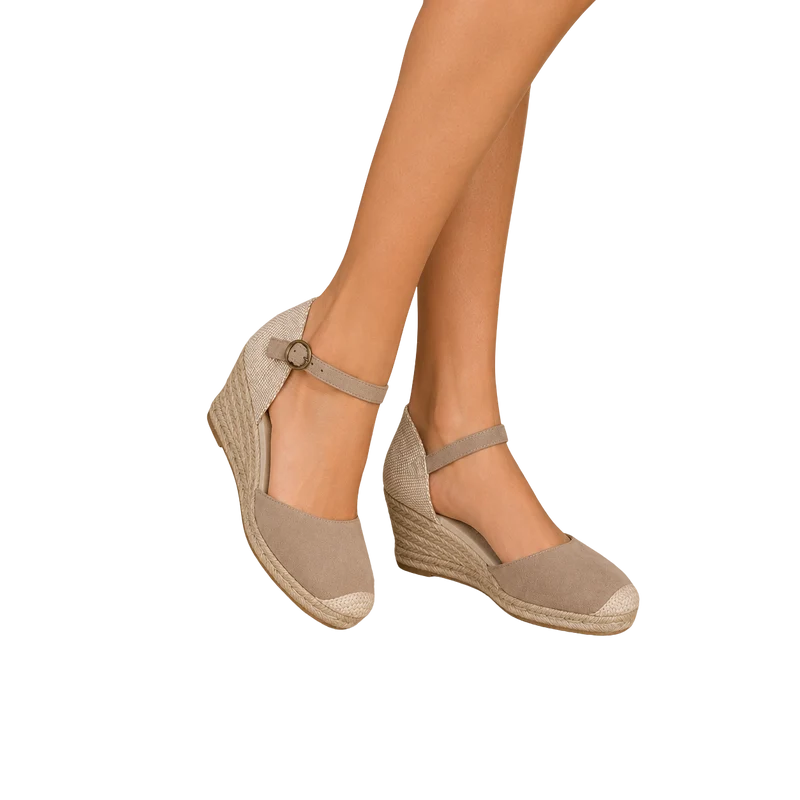 MUJER ESPARTO CUÑA MENCIA BEIGE