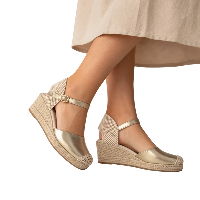 MUJER ESPARTO BÁSICO ORO ALBA
