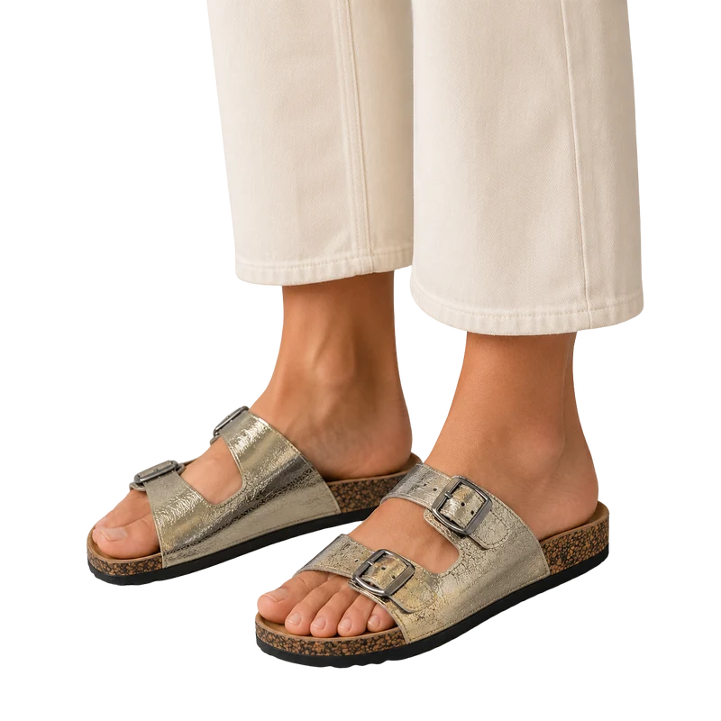 MUJER SANDALIA PLATAFORMA MAELA CHAMPAGNE