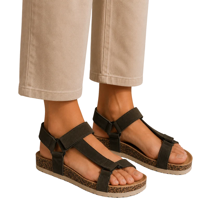 MUJER SANDALIA BELMINA KHAKI