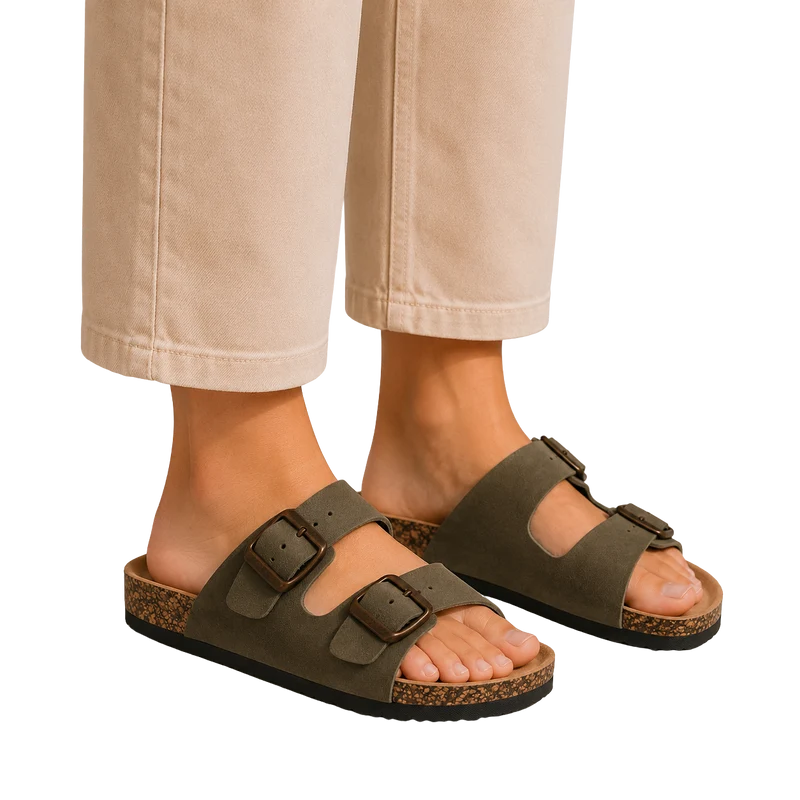 MUJER SANDALIA NELIDA DESTALONADA KHAKI