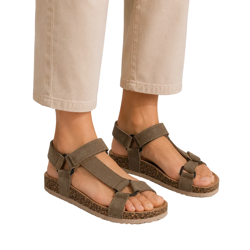 MUJER SANDALIA BELMINA TAUPE