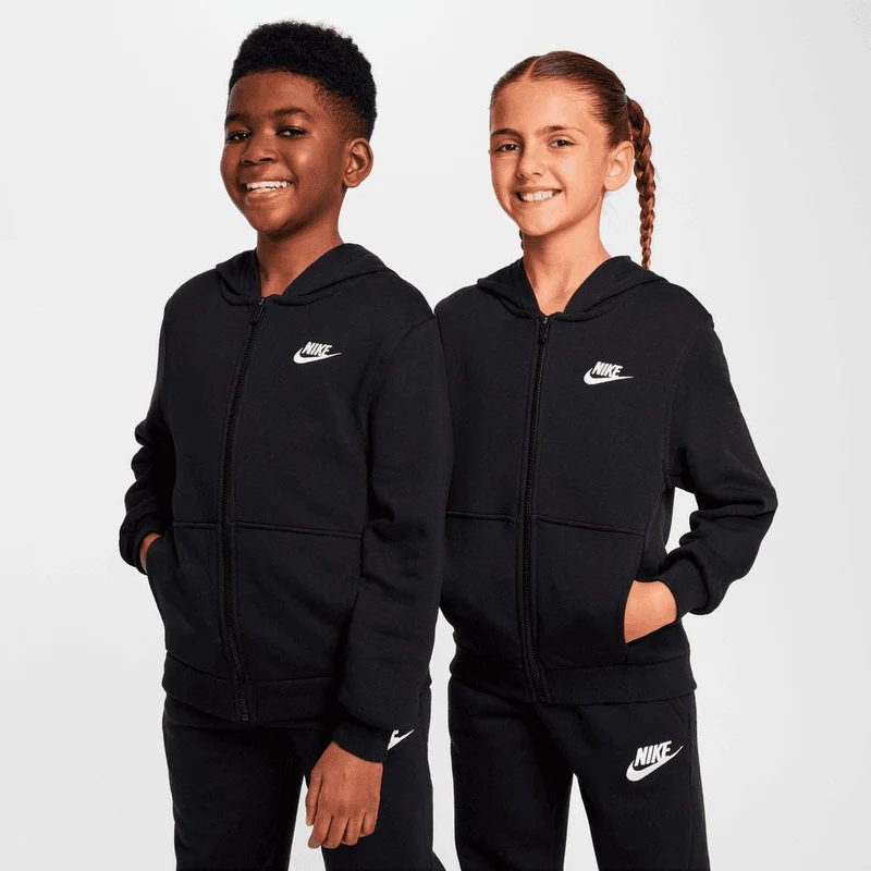 Sudadera Nike Club Fleece Con Capucha Y Cremallera Completa De Tejido French Terry - Niño/a