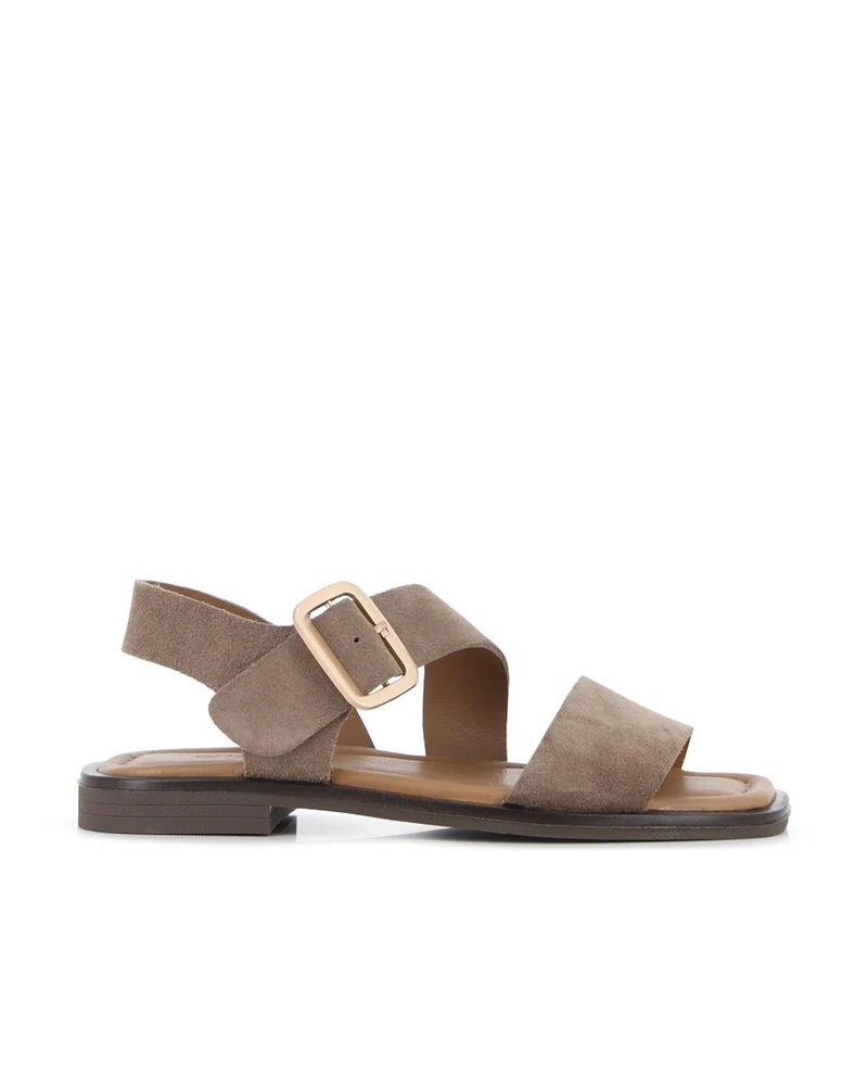Sandalias planas Blogger Zita 02 Marrón Mujer