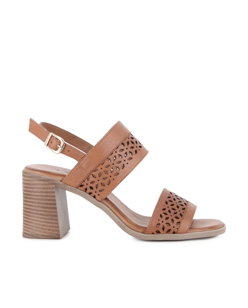 Sandalias de tacón Blogger Astrae Camel Mujer