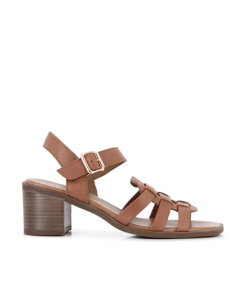 Sandalias de tacón Blogger Bianca Camel Mujer