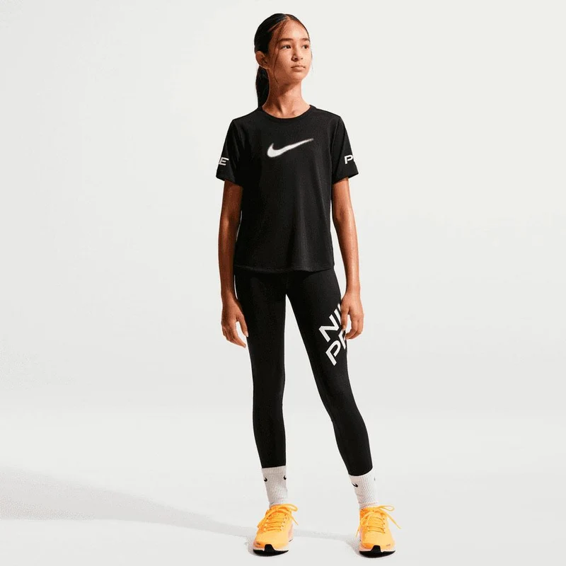 Camiseta Nike Pro De Entrenamiento De Manga Corta DrI-Fit - Niña