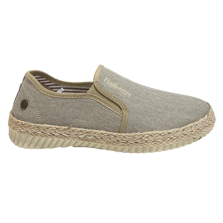 HOMBRE ESPARTO TEXTIL TAUPE