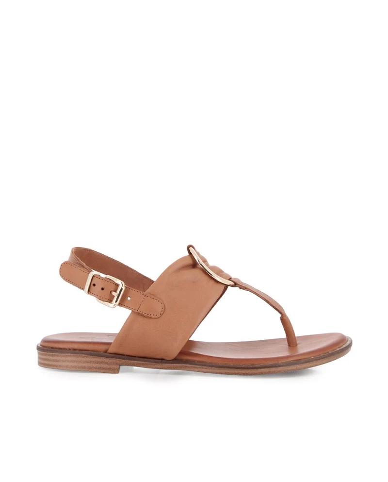 Sandalias planas Blogger Eryndra Camel Mujer