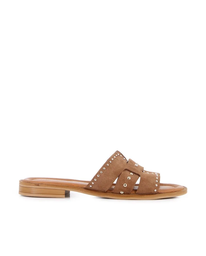 Sandalias planas Blogger Lauri Camel Mujer