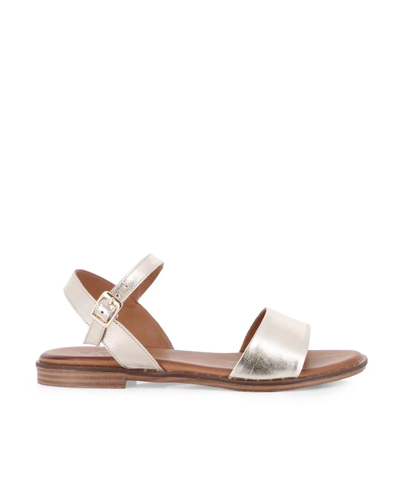 Sandalias planas Blogger Maelis Dorado Mujer