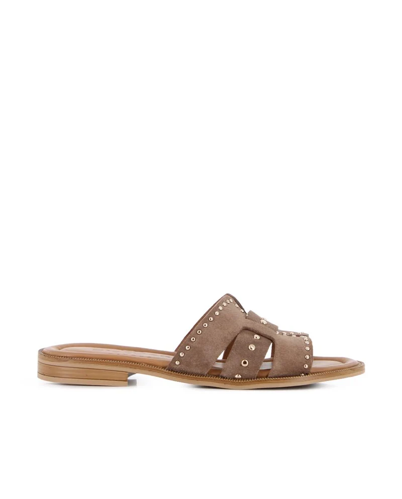 Sandalias planas Blogger Lauri Marrón Mujer