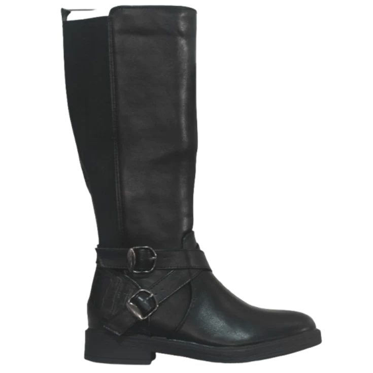 MUJER SBPL BOTA ELASTICO DESTELLO NEGRO