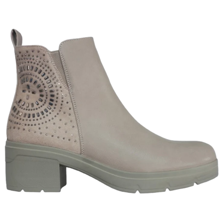 MUJER SXTM BOTIN TACON MEDIO VENTISCA BEIGE