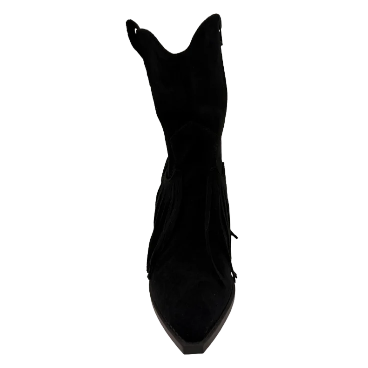 MUJER SBVQ BOTIN COWBOY TEXAS NEGRO