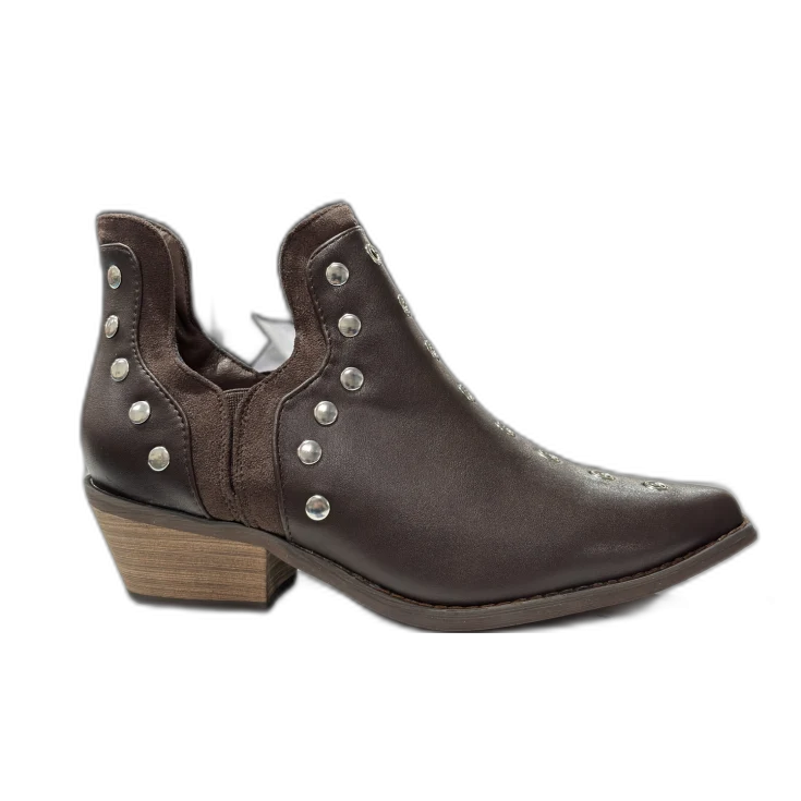 MUJER SBVQ BOTIN ISELA TACHUELA MARRON