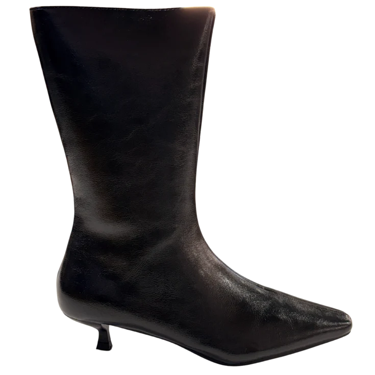 MUJER SXTM BOTIN TACON OLIVA NEGRO