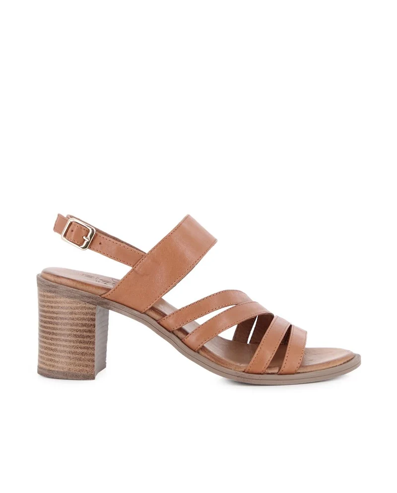 Sandalias de tacón Blogger Mariana Camel Mujer