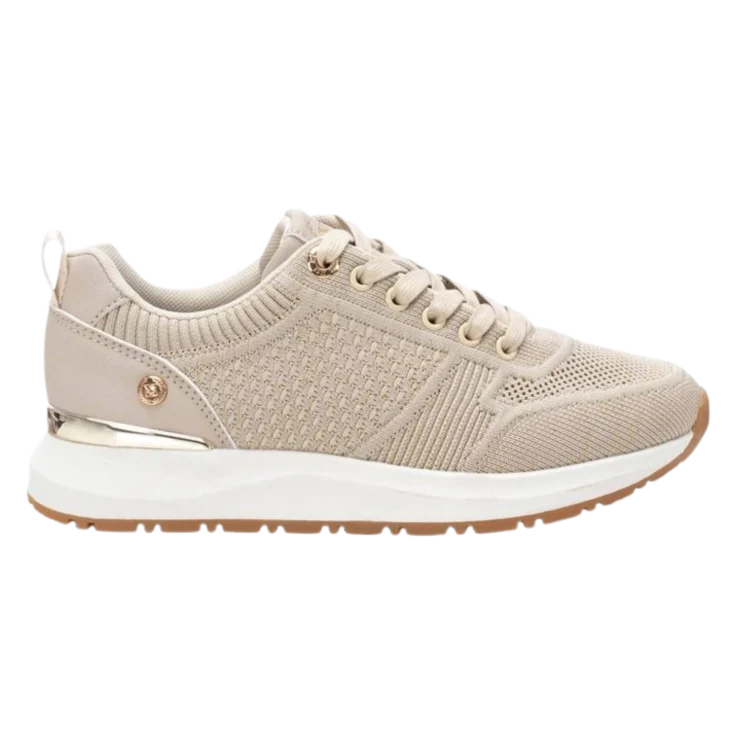MUJER DEPORTIVA ZAPATO TEXTIL BEIGE 143536