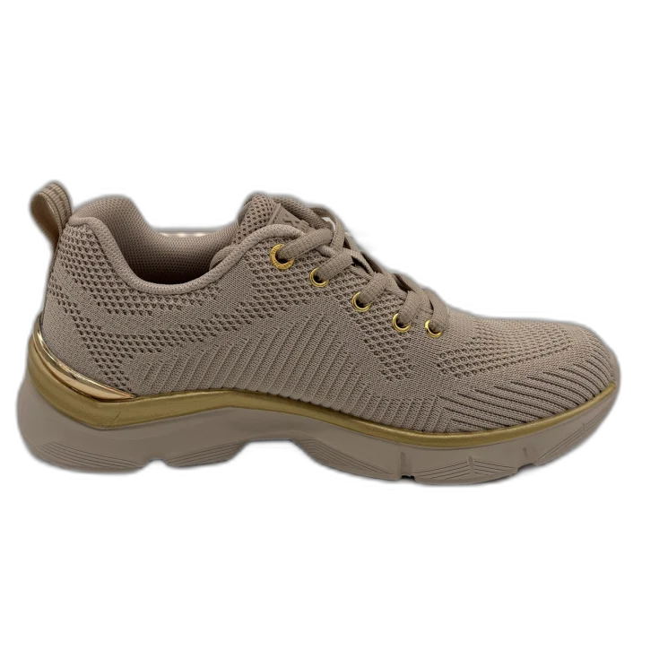 MUJER DEPORTIVA ZAPATO TEXTIL BEIGE 143614