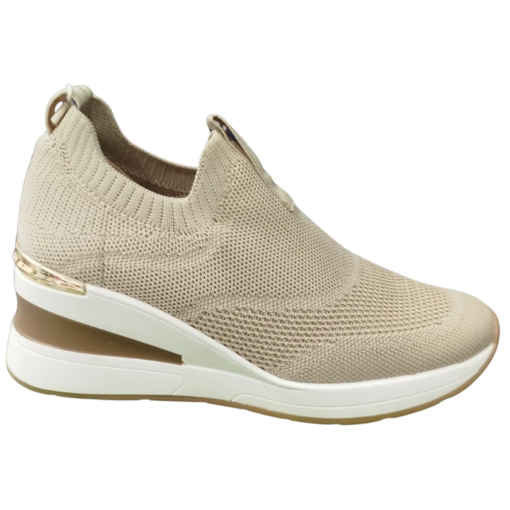 MUJER DEPORTIVA ZAPATO TEXTIL BEIGE
