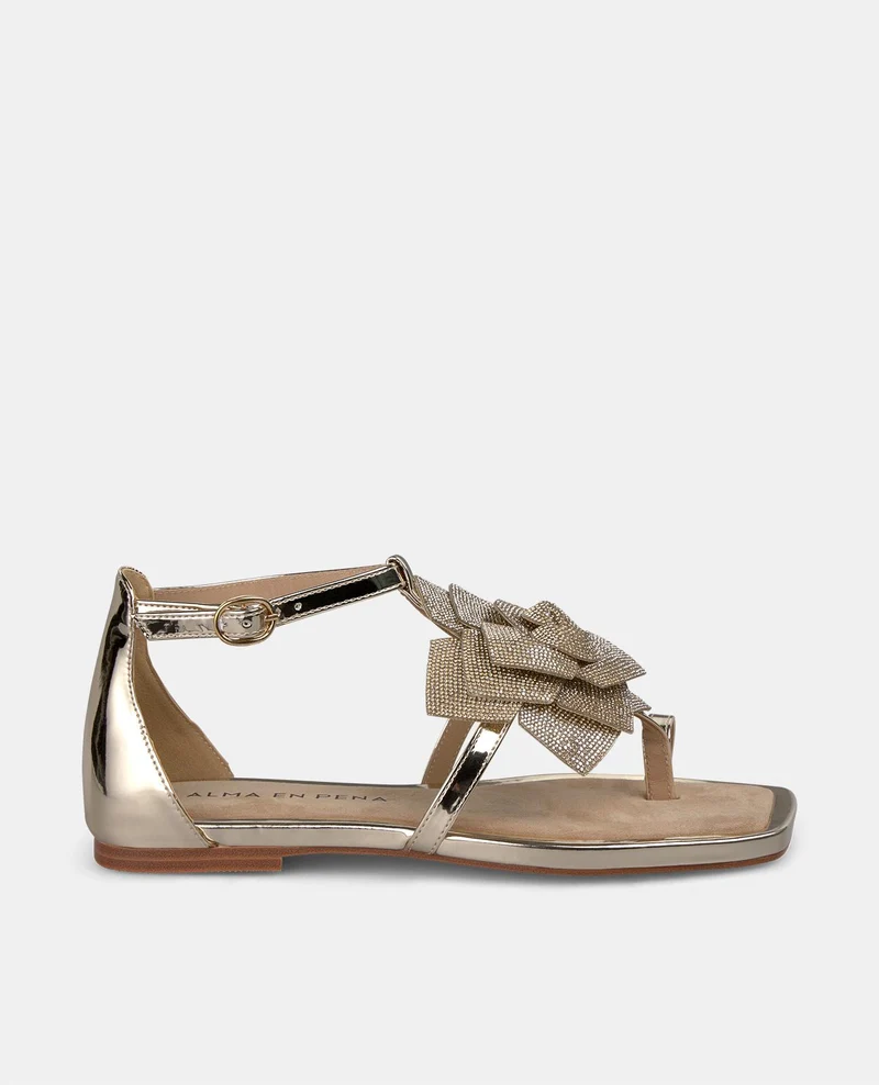 SANDALIA PLANA FLOR