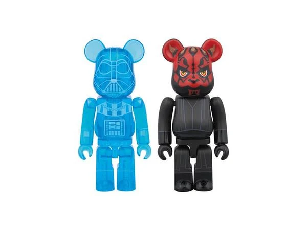 BE@RBRICK - Darth Vader (Holographic Version) & Darth Maul - 2 piece set 100%