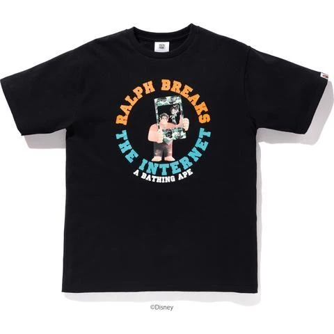 BAPE/RALPH BREAKS THE INTERNET - TEE #1 (BLACK)
