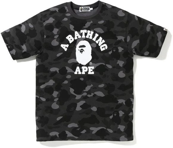 BAPE - ULTIMATE COLOR CAMO COLLEGE TEE (BLACK)