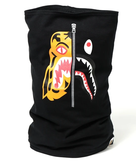 BAPE - TIGER SHARK NECK WARMER (BLACK)