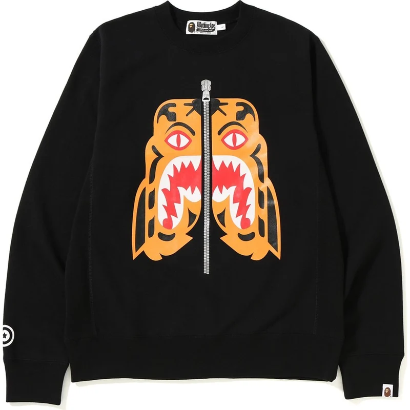 BAPE - TIGER HEAVY WEIGHT CREWNECK (BLACK)