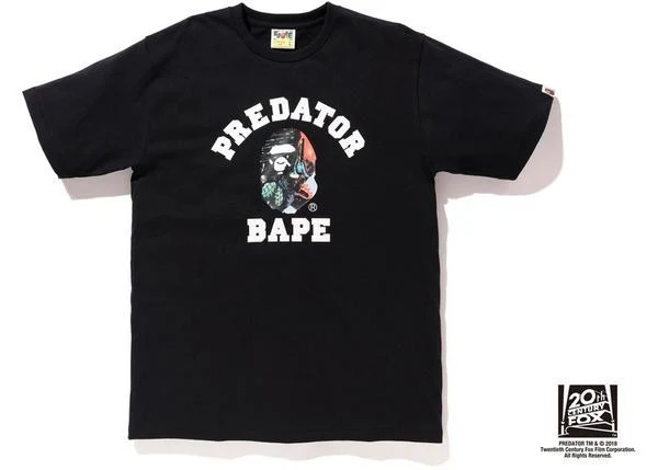 BAPE - PREDATOR COLLEGE TEE (BLACK)