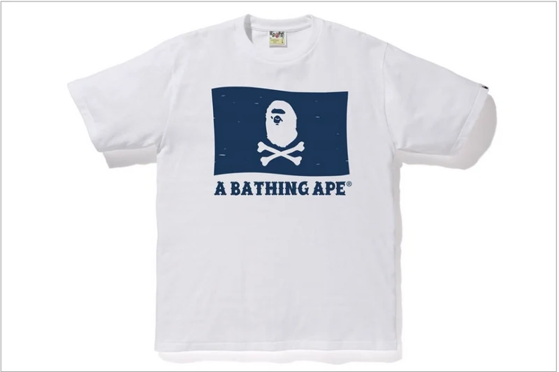BAPE - PIRATE FLAG TEE (WHITE)