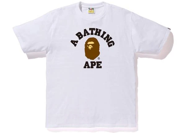 BAPE - PIGMENT COLLEGE TEE (WHITE)