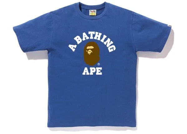 BAPE - PIGMENT COLLEGE TEE (ROYAL)