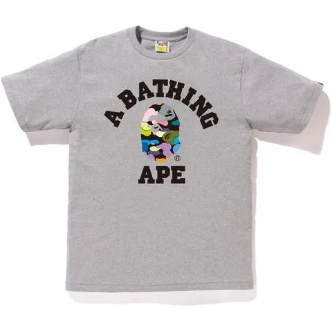 BAPE - MULTI CAMO COLLEGE TEE (GREY)