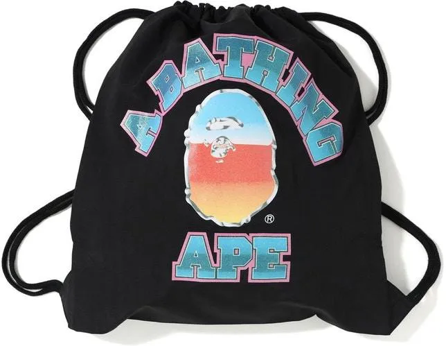 BAPE - GLITTER COLLEGE KNAPSACK (BLACK)