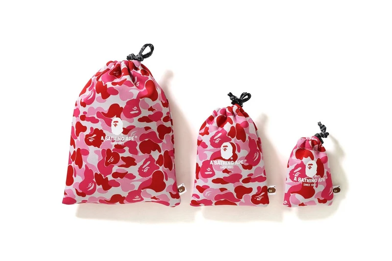 BAPE - GADGET POUCH SET (PINK CAMO)