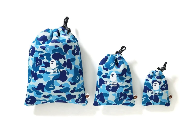 BAPE - GADGET POUCH SET (BLUE CAMO)