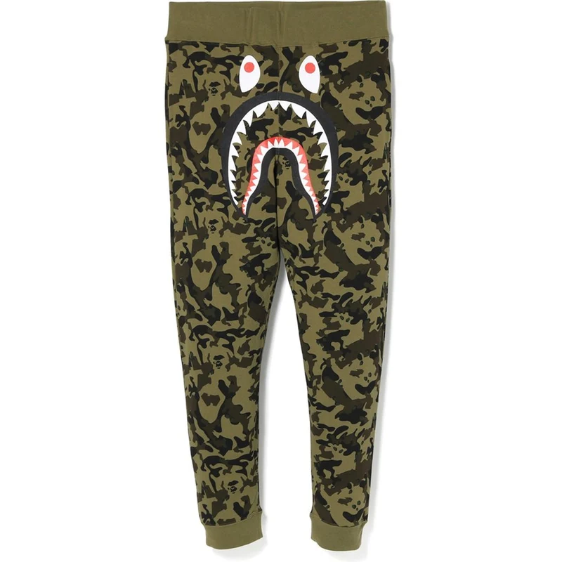 BAPE - DESERT CAMO SHARK SLIM SWEATPANT (GREEN)