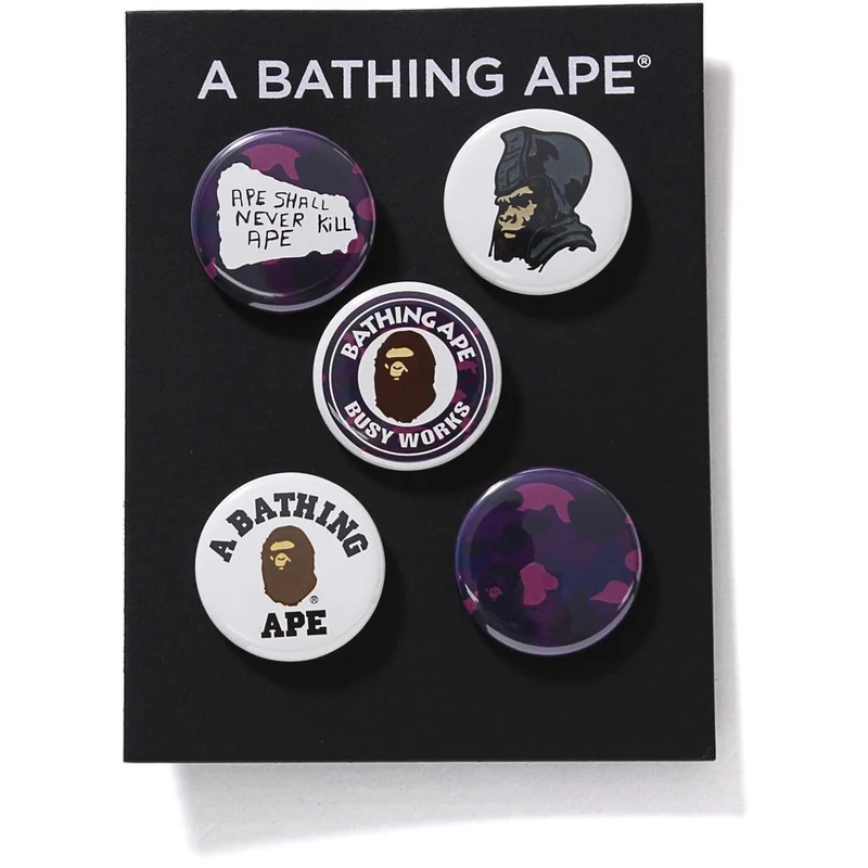 BAPE - COLOR CAMO BADGES (PURPLE)