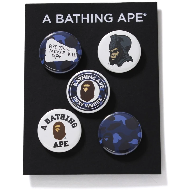 BAPE - COLOR CAMO BADGES (BLUE)