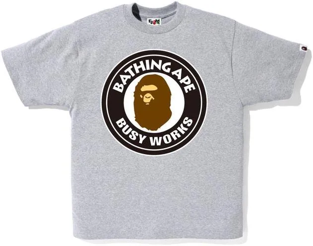 BAPE - BUSY WORKS TEE (GREY)