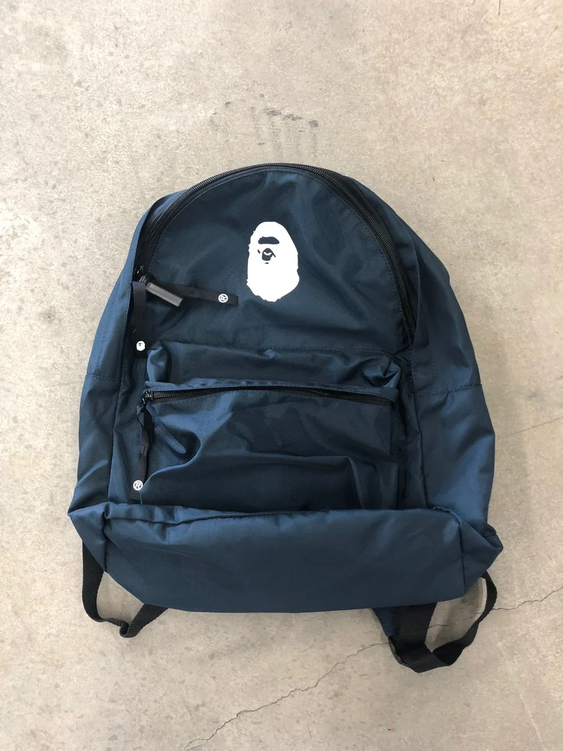 BAPE - BIG HEAD BACKPACK (NAVY)
