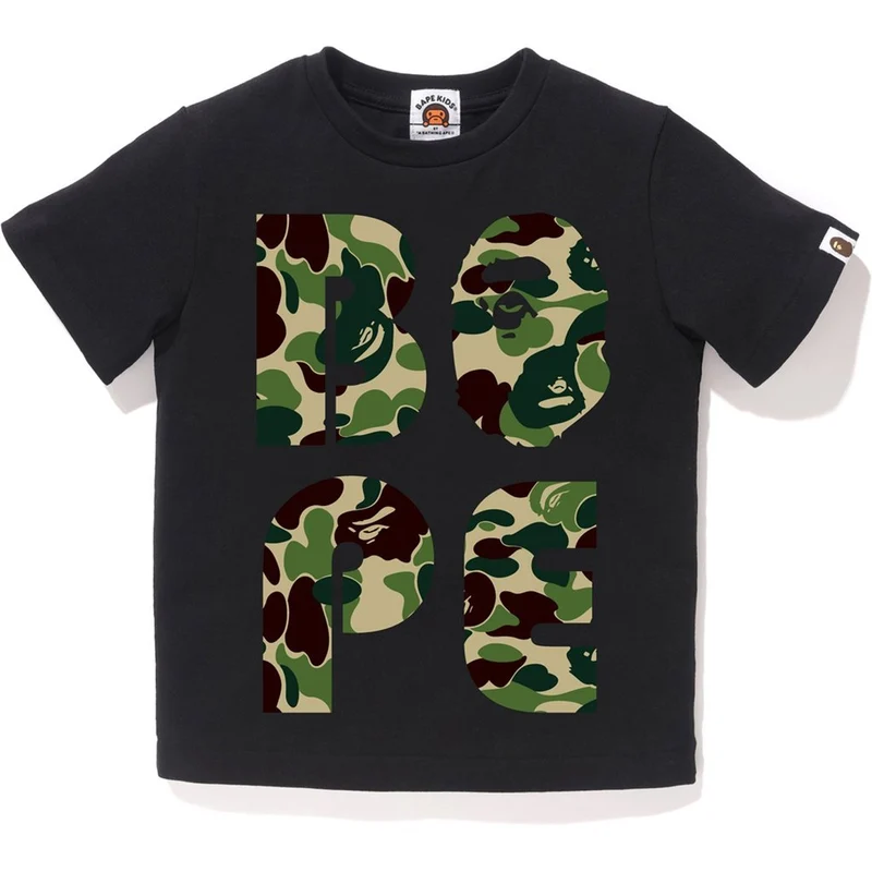BAPE - ABC CAMO TEE KIDS (BLACK/GREEN)